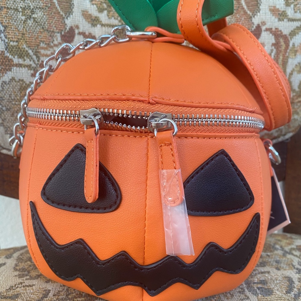 Mad Engine Pumpkin Halloween Bag Spooky Witchy Costume Jack O‎ Lantern